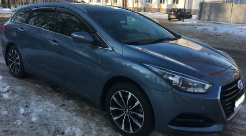 Дефлекторы окон (ветровики) Hyundai I40 Wagon 2011 (Хюндай Ай40) ТМ Кобра Тюнинг