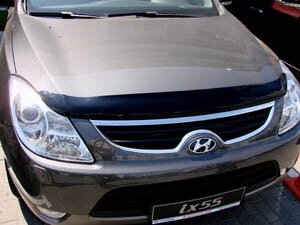 Дефлектор капота (мухобойка) Hyundai ix55 2008-2012 (Хюндай АйИкс55) ТМ SIM