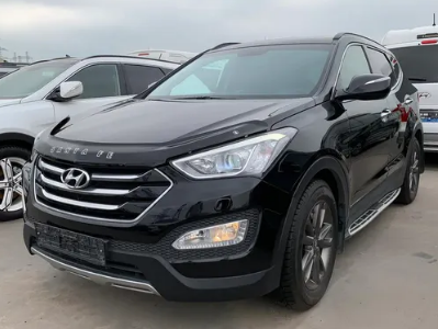 Дефлектор капота (мухобойка) HYUNDAI Santa Fe (DM) с 2012 г.в. (Хюндай Санта Фе) ТМ Вип Тюнинг