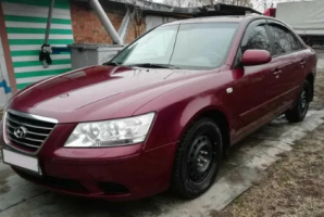 Дефлекторы окон (ветровики) Hyundai Sonata NF Sd 2004 (Хюндай Соната) ТМ Кобра Тюнинг