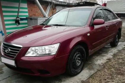 Дефлекторы окон (ветровики) Hyundai Sonata NF Sd 2004"EuroStandard" (Хюндай Соната) ТМ Кобра Тюнинг