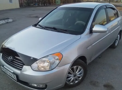 Дефлекторы окон (ветровики) Hyundai Verna Sd 2006-2010 (Хюндай Верна) ТМ Кобра Тюнинг