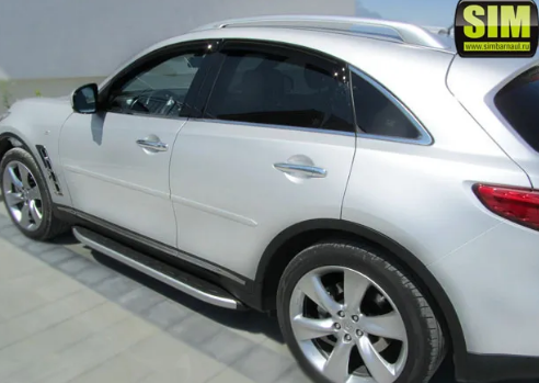 Дефлекторы окон (ветровики) Infiniti FX35 2003-2008 ТМ SIM