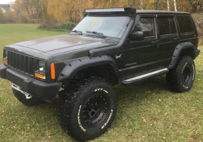 Дефлекторы окон (ветровики) Jeep Cherokee I (XJ) 1984-2001 (Джип Чироки) ТМ Кобра Тюнинг