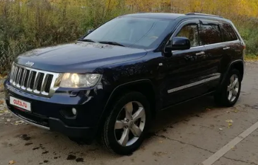 Дефлекторы окон (ветровики) Jeep Grand Cherokee III (WK2) 2010 ХРОМ.МОЛДИНГ (Джип Гранд Чирокки) ТМ Кобра Тюнинг