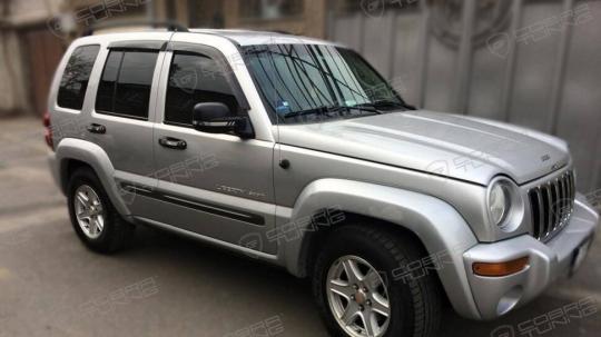 Дефлекторы окон (ветровики) Jeep Liberty 2007/Patriot 2007 (Джип Либерти) ТМ Кобра Тюнинг