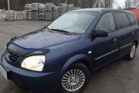 Дефлектор капота (мухобойка) KIA Carens с 2002–2006 (Киа Каренс) ТМ Вип Тюнинг