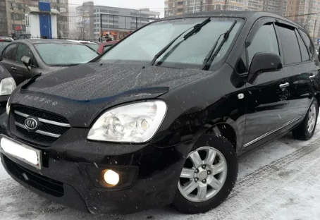 Дефлектор капота (мухобойка) KIA Carens 2006-2010- (Киа Каренс) ТМ Вип Тюнинг