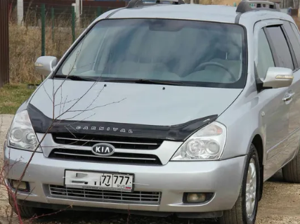 Дефлектор капота (мухобойка) KIA Carnival с 2006 г.в. (Киа Карнивал) ТМ Вип Тюнинг