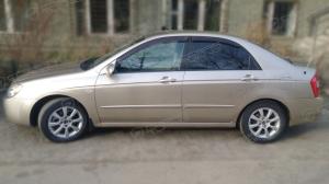 Дефлекторы окон (ветровики) Kia Cerato I Sd 2004-2008 (Киа Черато) ТМ Кобра Тюнинг