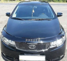 Дефлектор капота (мухобойка) KIA Cerato с 2009-2013 г.в (Киа Черато) ТМ Вип Тюнинг