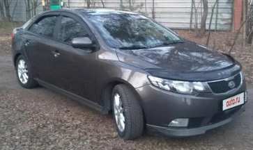 Дефлектор капота (мухобойка) KIA Cerato с 2009-2013 г.в (Киа Черато) ТМ Вип Тюнинг