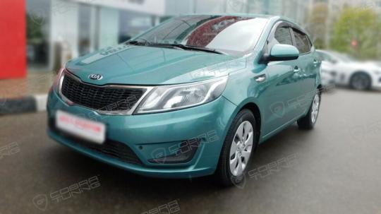 Дефлекторы окон (ветровики) Kia Rio III Hb 5d 2011 (Киа Рио) ТМ Кобра Тюнинг