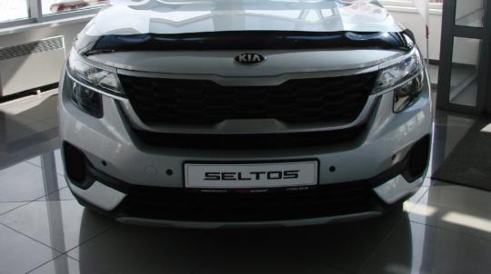 Дефлектор капота (мухобойка) Kia Seltos 2019- СИМ