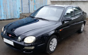 Дефлекторы окон (ветровики) Kia Shuma I Sd 1996-2001 (Киа Шума) ТМ Кобра Тюнинг