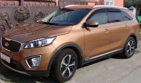 Дефлекторы окон (ветровики) Kia Sorento Prime 2015- (Киа Соренто Прайм) ТМ SIM