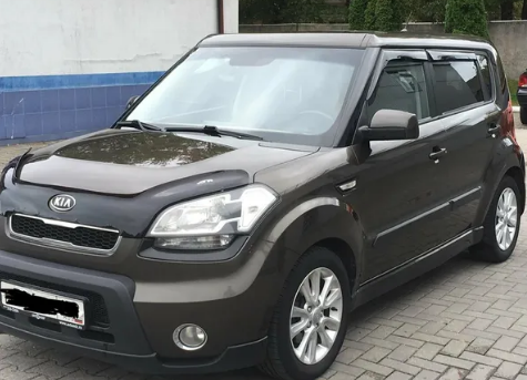 Дефлектор капота (мухобойка) KIA Soul с 2011–2013 г.в. (Киа Соул) ТМ Вип Тюнинг