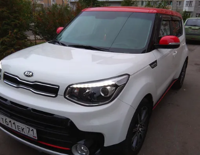 Дефлекторы окон (ветровики) Kia Soul 2014- (Киа Соул) ТМ SIM