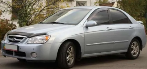 Дефлектор капота (мухобойка) Kia Spectra 2005- (Киа Спектра) ТМ SIM