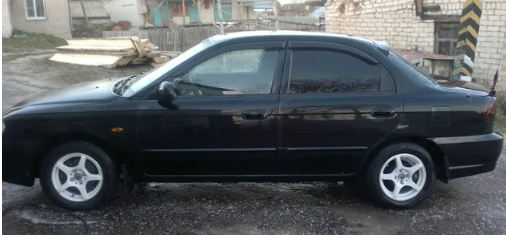 Дефлекторы окон (ветровики) Kia Spectra Sd 2005 (Киа Спектра) ТМ Кобра Тюнинг