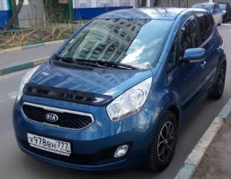 Дефлектор капота (мухобойка) KIA Venga с 2009 г.в. (Киа Венга) ТМ Вип Тюнинг