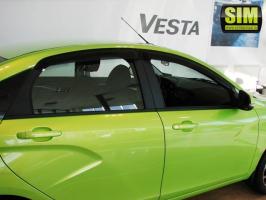 Дефлекторы окон (ветровики) Lada (ВАЗ) Vesta SD 2015- (Лада Веста) ТМ SIM