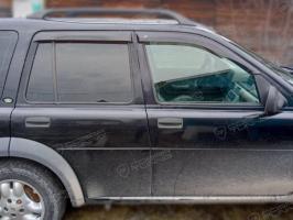 Дефлекторы окон (ветровики) Land Rover Freelander I 1998-2006 (Лэнд Ровер Фриландер) ТМ Кобра Тюнинг