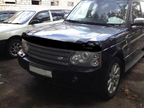 Дефлектор капота (мухобойка) Land Rover Range Rover 2002-2012 (Лэнд Ровер Рэндж Ровер) ТМ SIM