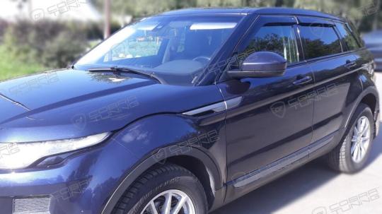 Дефлекторы окон (ветровики) Land Rover Range Rover Evoque 5d 2011 (Лэнд Ровер Рэнд Ровер Эвог) ТМ Кобра Тюнинг