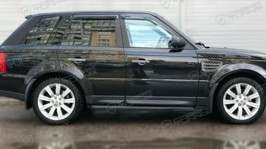 Дефлекторы окон (ветровики) Land Rover Range Rover Sport I 2005-2012 (Лэнд Ровер Рэнд Ровер Спорт) ТМ Кобра Тюнинг