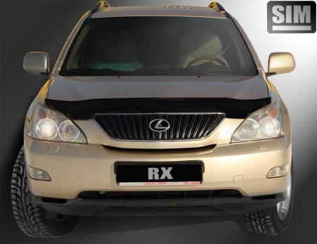 Дефлектор капота (мухобойка) Lexus RX 2003-2009 ТМ SIM