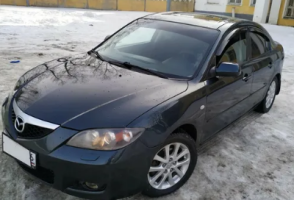 Дефлекторы окон (ветровики) Mazda 3 I Sd 2003-2008 (Мазда 3) ТМ Кобра Тюнинг