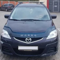 Дефлектор капота (мухобойка) Mazda 5 с 2005-2010 г.в. (Мазда 5) ТМ Вип Тюнинг