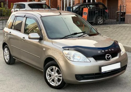 Дефлекторы окон (ветровики) Mazda Demio 2003 (Мазад Демио) ТМ Кобра Тюнинг