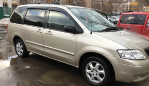 Дефлекторы окон (ветровики) Mazda MPV II 1999-2006 (Мазда МПВ) ТМ Кобра Тюнинг