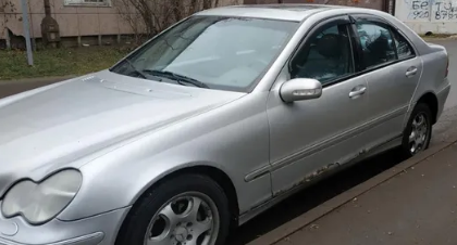 Дефлекторы окон (ветровики) Mercedes Benz C-klasse Sd (W203) 2000-2006 (Мерседес 203) ТМ Кобра Тюнинг