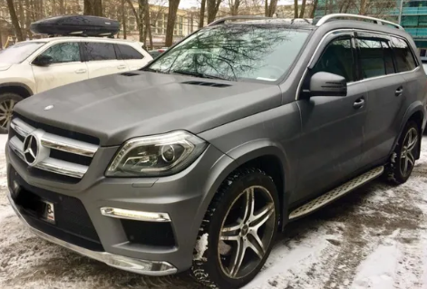 Дефлекторы окон (ветровики) Mercedes Benz GL-klasse (X166) 2012  ХРОМ.МОЛДИНГ ТМ Кобра Тюнинг