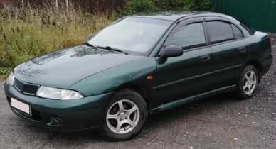 Дефлекторы окон (ветровики) Mitsubishi Carizma Hb 1995-2004 (Митсубиши Каризма) ТМ Кобра Тюнинг