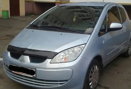 Дефлектор капота (мухобойка) Mitsubishi Colt 2004-2008 (Митсубиши Кольт) ТМ SIM