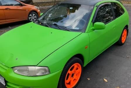 Дефлекторы окон (ветровики) Mitsubishi Colt 3d 1995-2002 (Митсубиши Кольт) ТМ Кобра Тюнинг