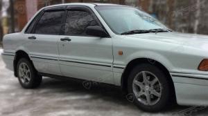 Дефлекторы окон (ветровики) Mitsubishi Galant VI Sd 1988-1992 (Митсубиши Галант) ТМ Кобра Тюнинг