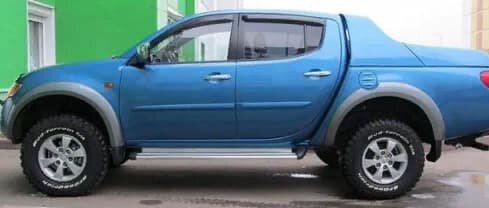 Дефлекторы окон (ветровики) Mitsubishi L200 2006-2015 (Митсубиши Л200) ТМ SIM