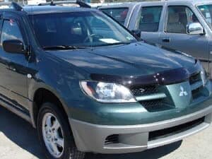 Дефлектор капота (мухобойка) Mitsubishi Outlander 2000-2007 (Митсубиши Аутлендер) ТМ SIM