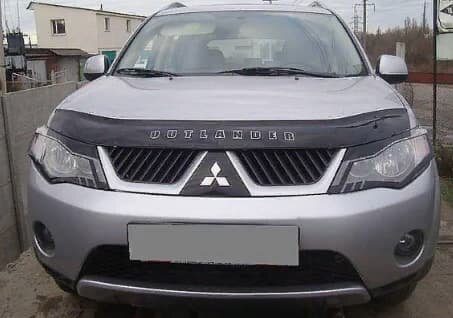 Дефлектор капота (мухобойка) Mitsubishi Outlander с 2007-2009г.в (Митсубиши Аутлендер) ТМ Вип Тюнинг