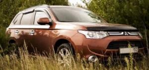 Дефлекторы окон (ветровики) Mitsubishi Outlander III 2012- (Митсубиши Аутдендер) ТМ SIM