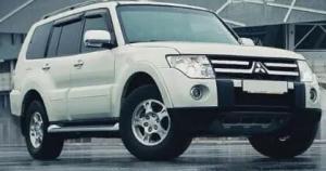 Дефлекторы окон (ветровики) Mitsubishi Pajero 2000-2007-н.в. (Митсубиши Паджеро) ТМ SIM