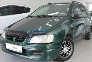 Дефлектор капота (мухобойка) Mitsubishi Space Star c 1998 г.в. (Митсубиши Спэйс Стар) ТМ Вип Тюнинг