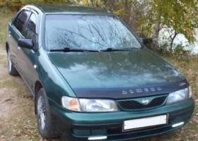 Дефлектор капота (мухобойка) NISSAN Almera с 1995-2000 г.в.(N15) (Ниссан Альмера) ТМ Вип Тюнинг