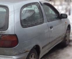 Дефлекторы окон (ветровики) Nissan Almera (N15) 3d Hb 1998-2000 (Ниссан Альмера) ТМ Кобра Тюнинг