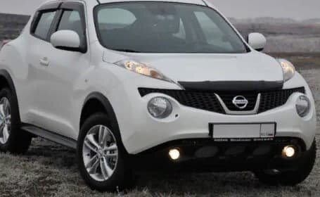 Дефлектор капота (мухобойка) Nissan Juke 2011- (Ниссан Жук) ТМ SIM